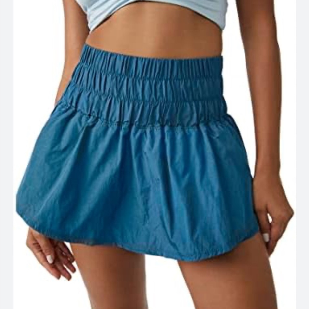 Blue free People movement skort